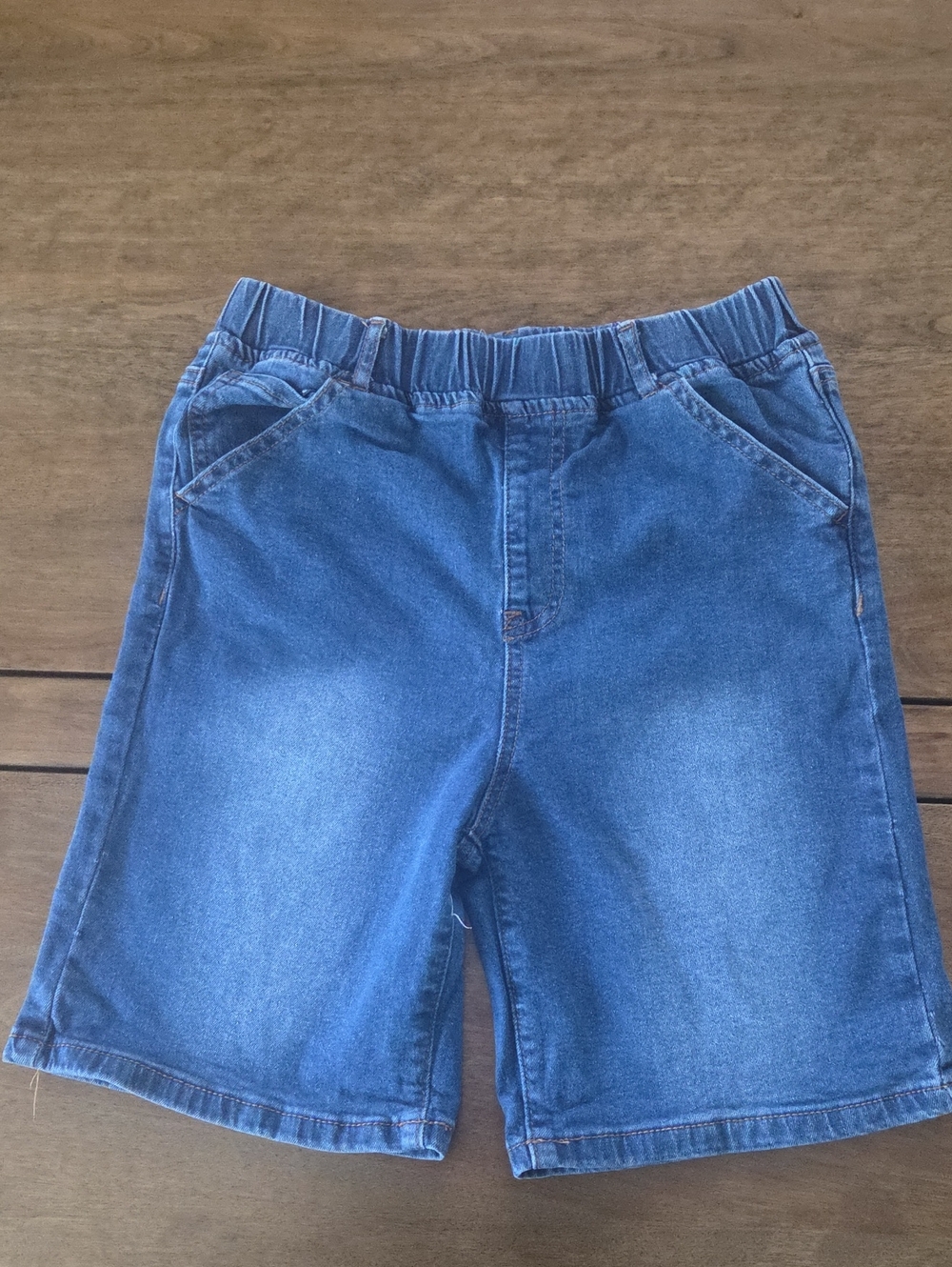 Cotton On Kids Denim Pull-On Shorts in Blue